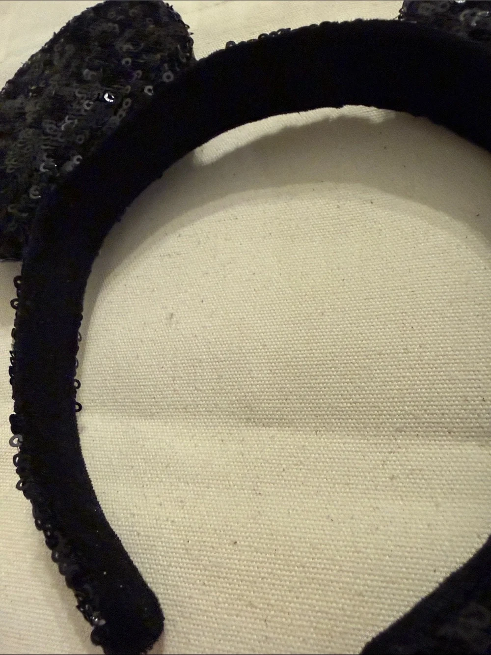 Disney Parks Black Sequin Headband Walt Accessories Ears Sparkly